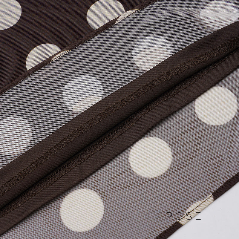 Sia Polka Dot Mesh Skirt
