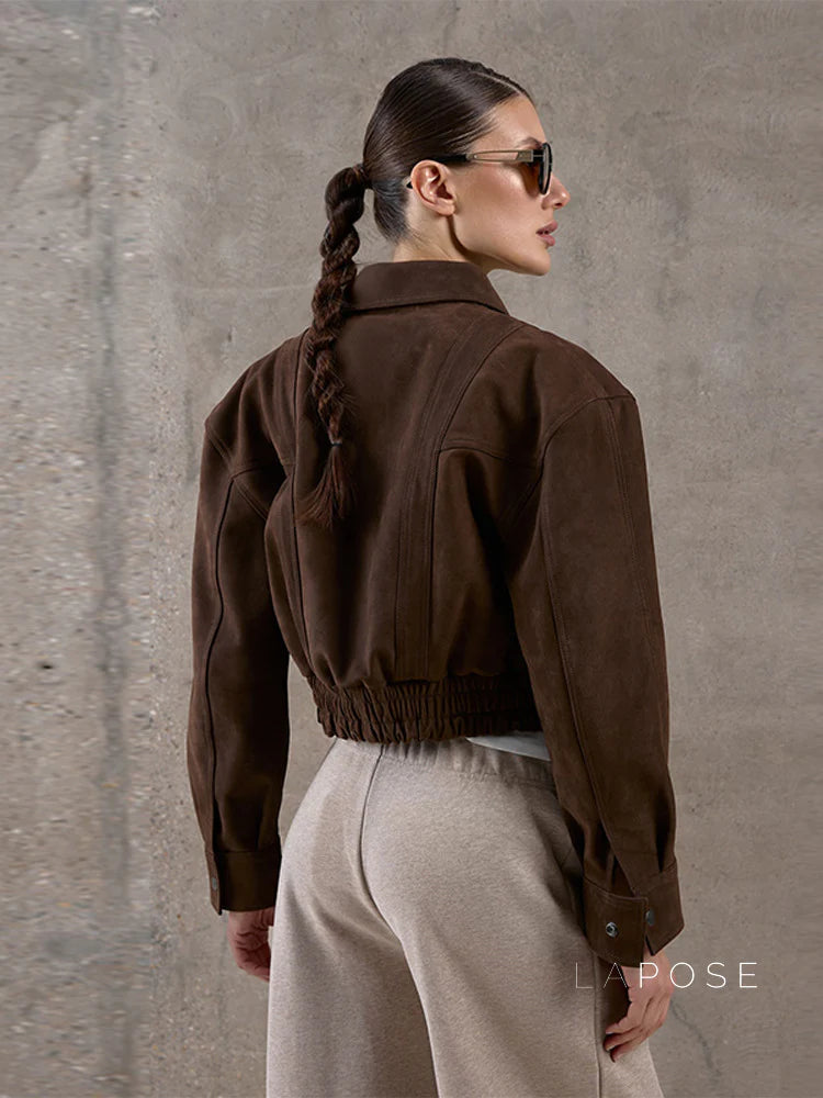 Star Lapel Crop Jacket