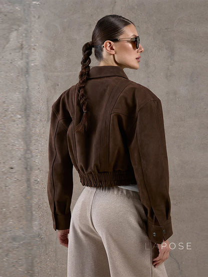 Star Lapel Crop Jacket