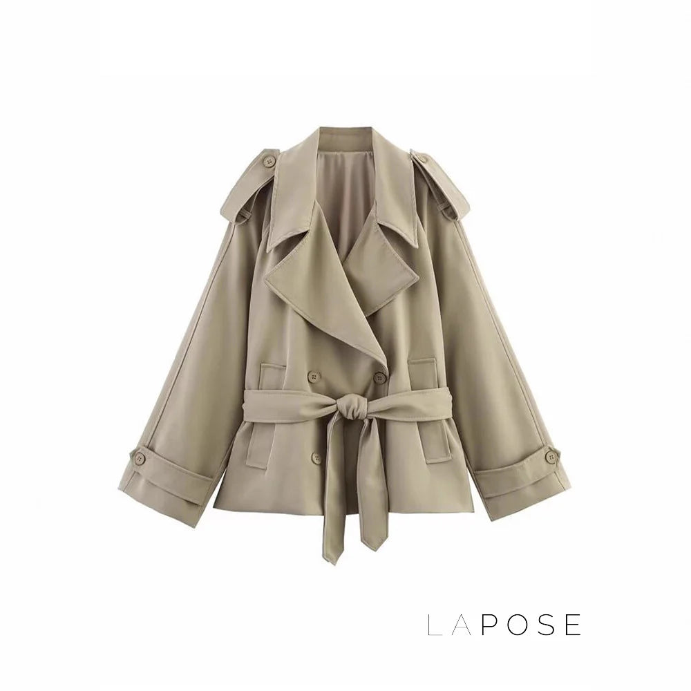 Tommie Cropped Tie-Waist Jacket