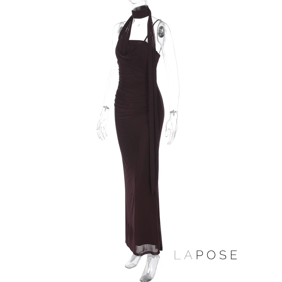 Valentine Strapless Mesh Midi Dress