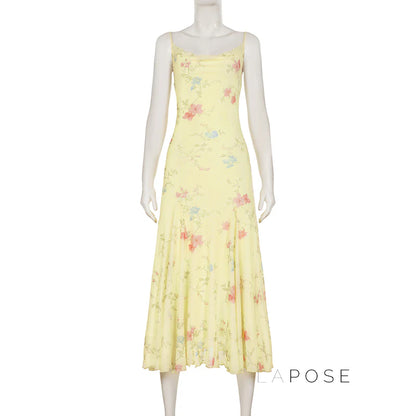 Vanna Botanical Print Maxi Dress