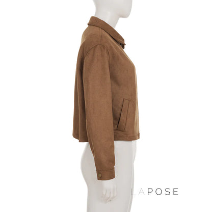 Yanelly Lapel Cropped Jacket