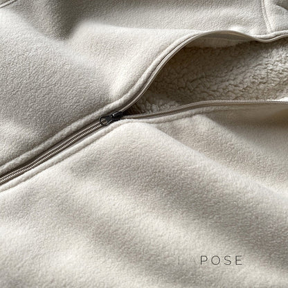 Zoee Plush Stand Collar Jacket