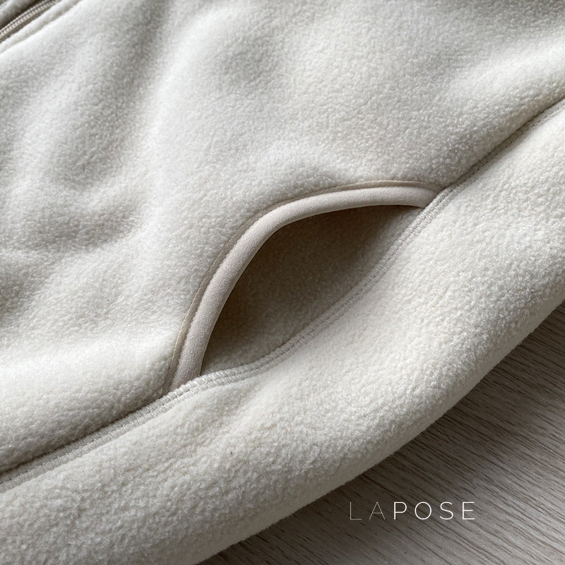 Zoee Plush Stand Collar Jacket