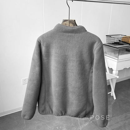 Zoee Plush Stand Collar Jacket