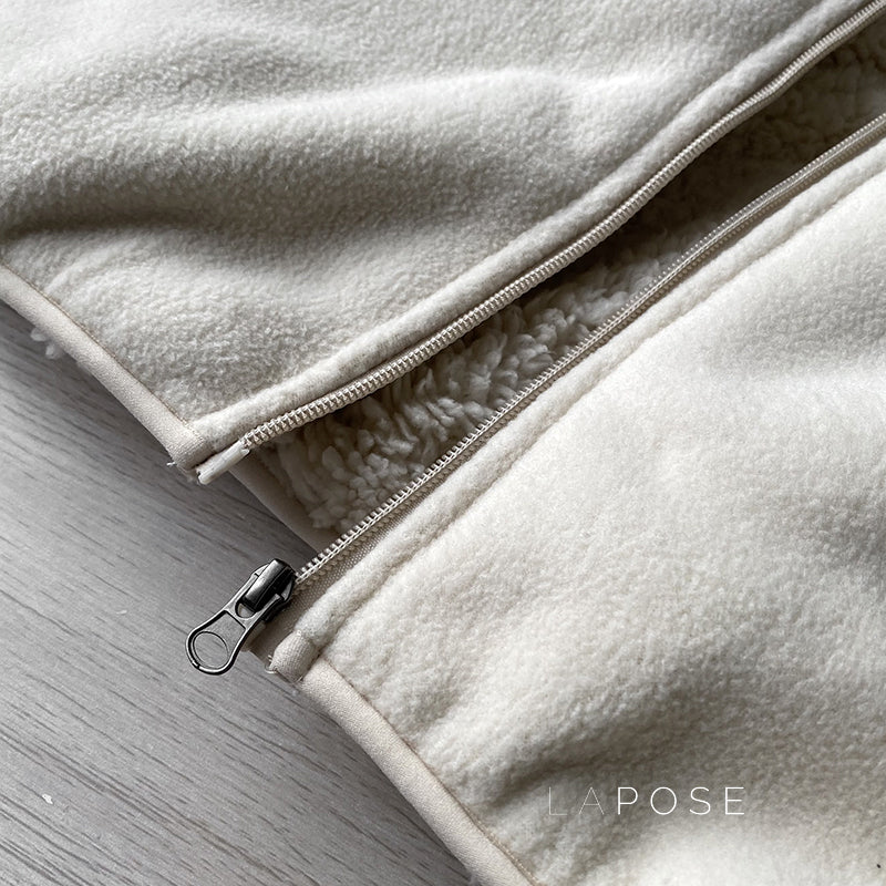 Zoee Plush Stand Collar Jacket