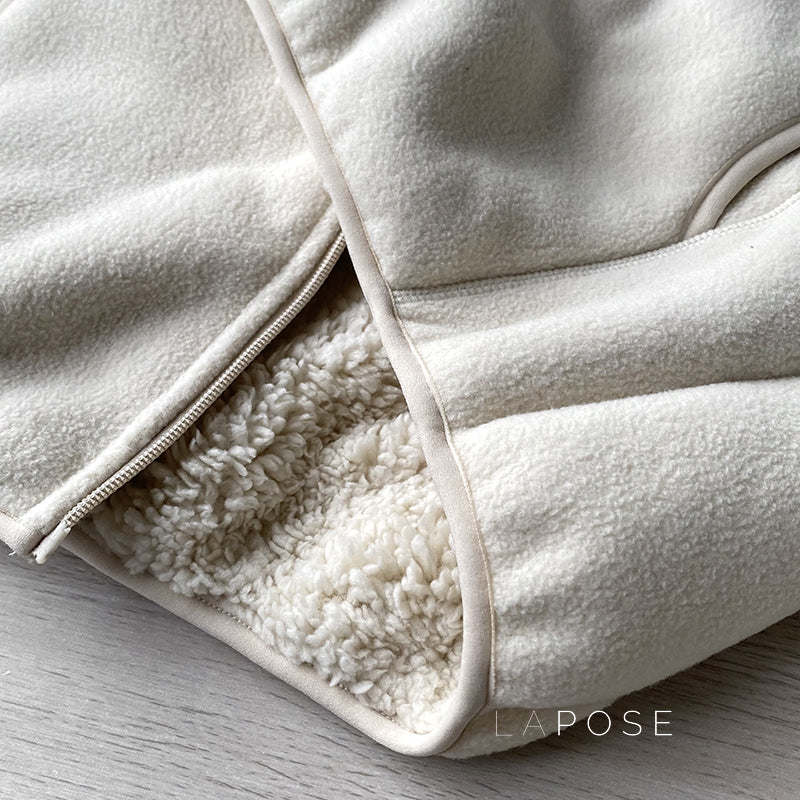 Zoee Plush Stand Collar Jacket