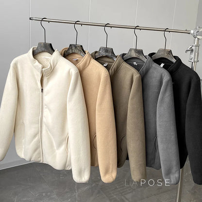 Zoee Plush Stand Collar Jacket