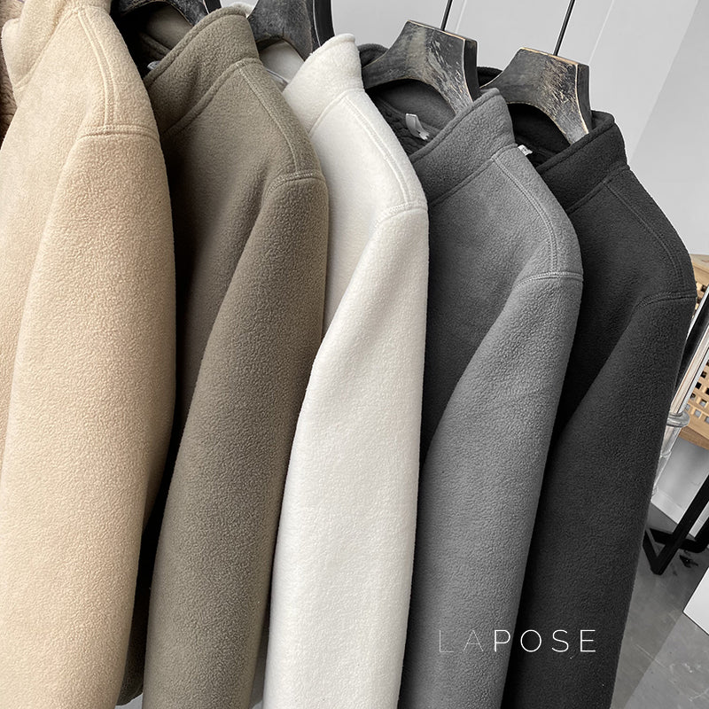 Zoee Plush Stand Collar Jacket