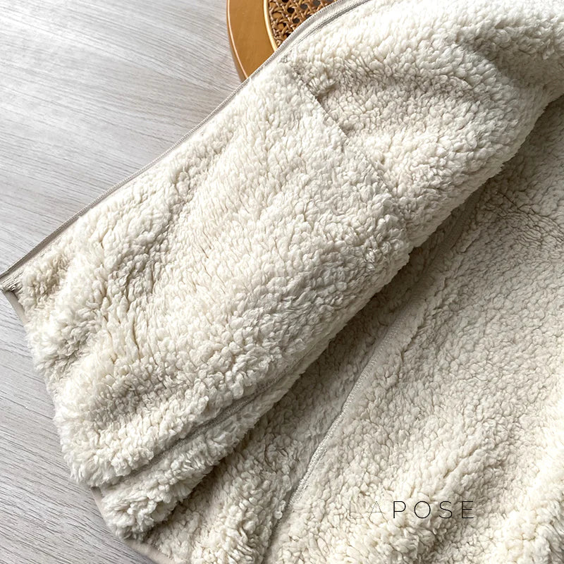 Zoee Plush Stand Collar Jacket