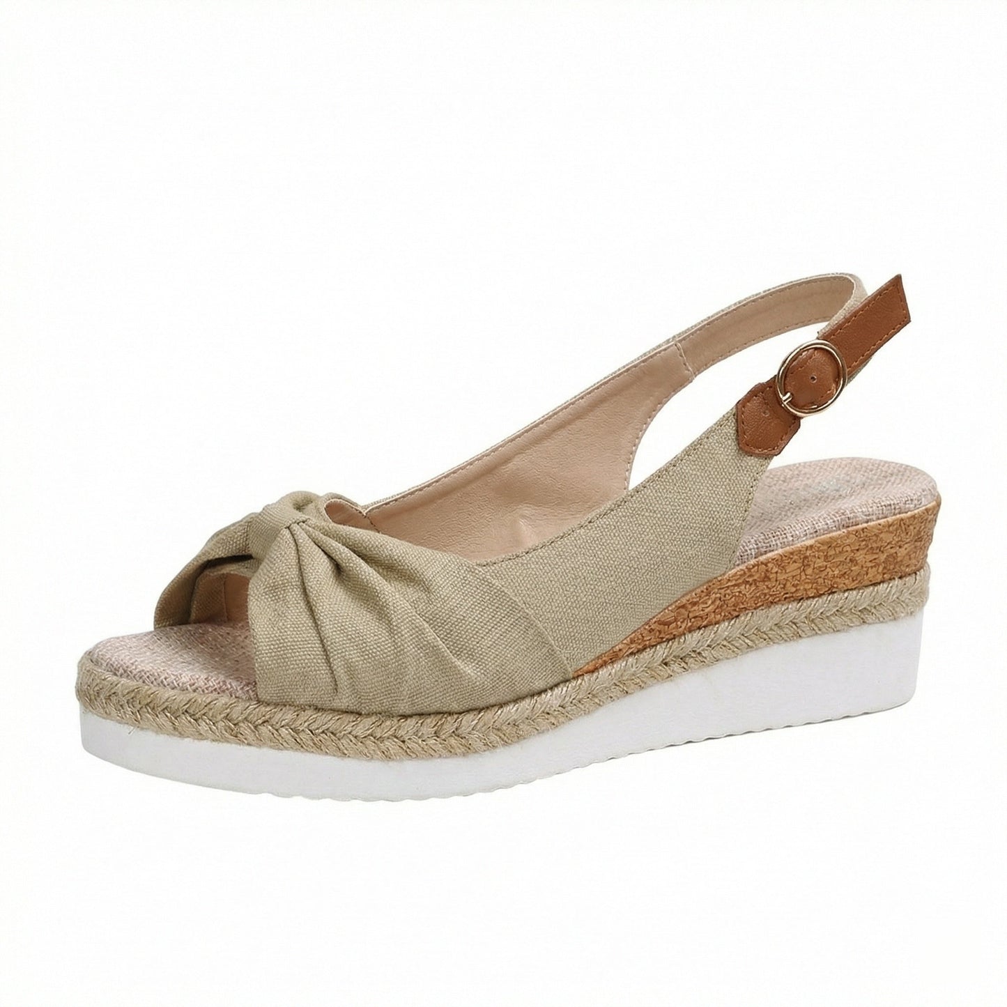 Women's Orthopedic Pointed-Toe Platform Sandals – Stylish Buckle Comfort Shoes