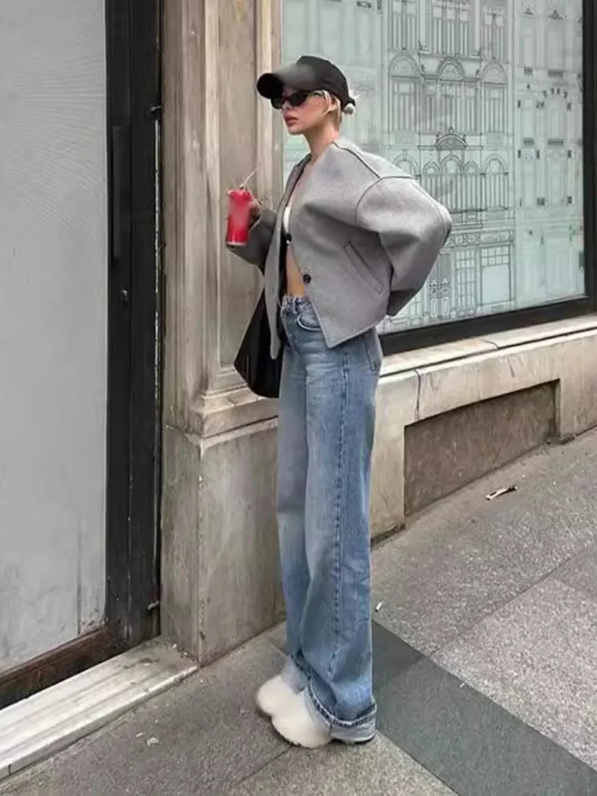 Casual Short Buttoned Pocket Jacket