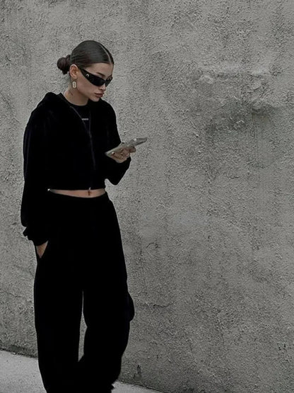 Oversized Hoodie & High-Waist Lounge Set