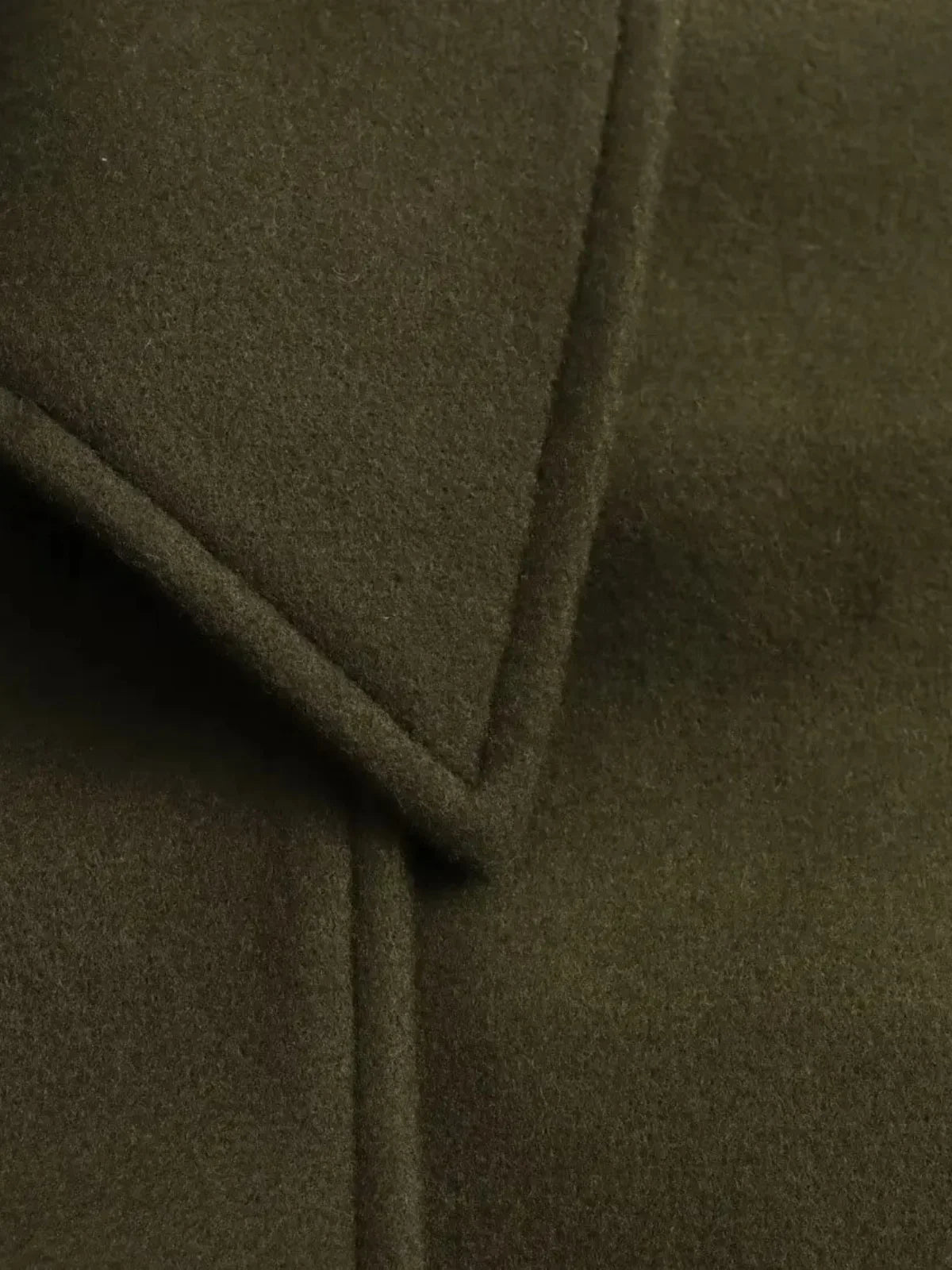 Oversized Turn-Down Collar Wool Jacket