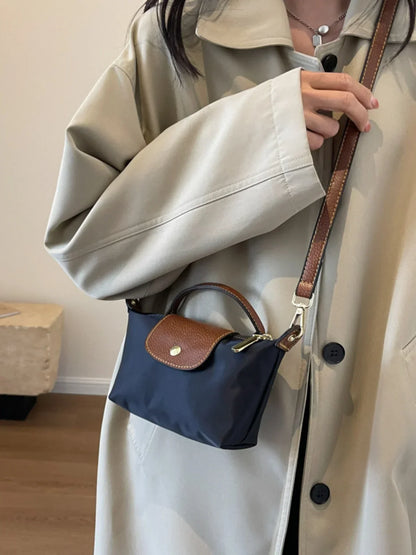 Premium Nylon Spliced Crossbody Mini Bag