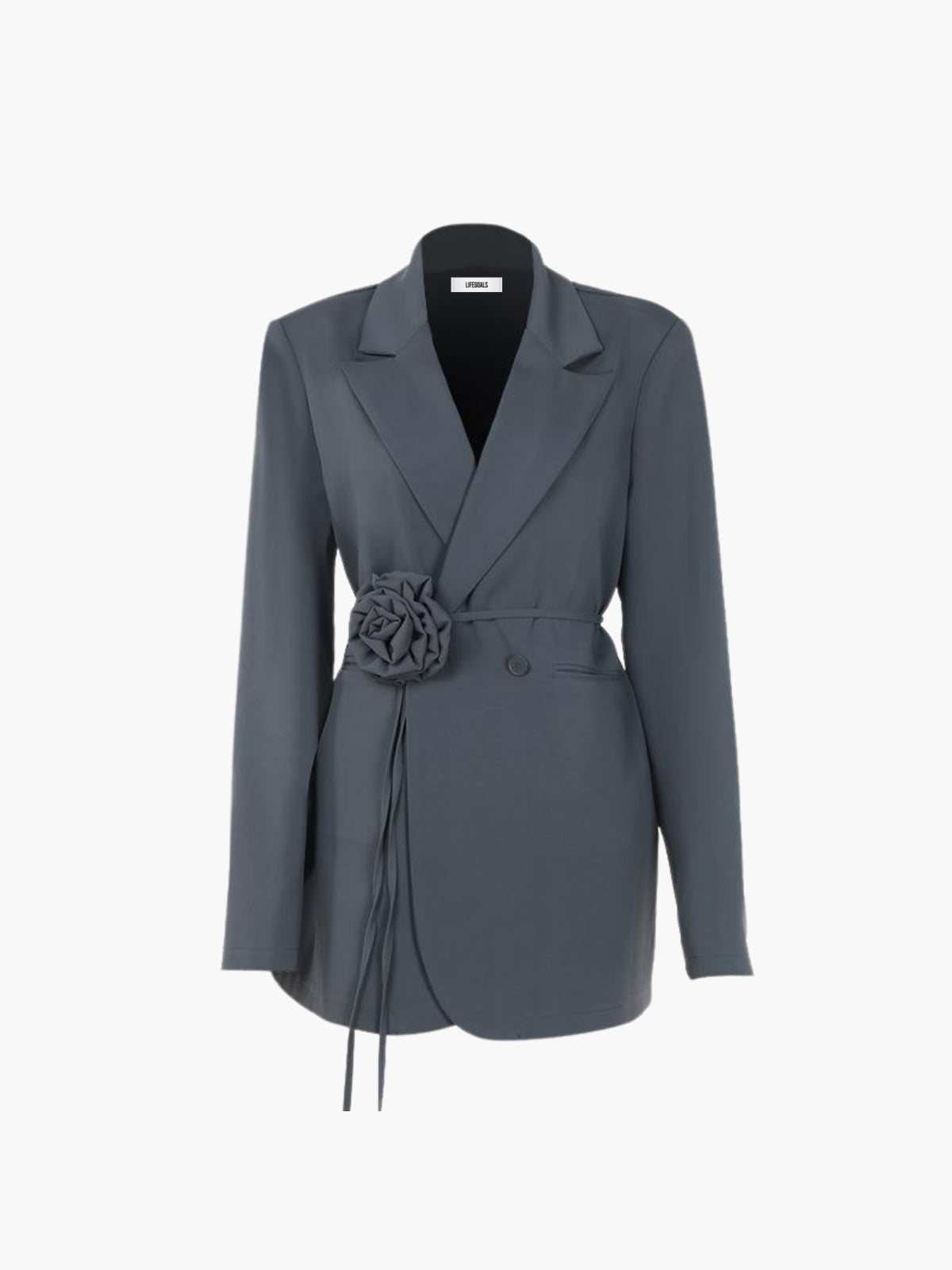 Sculpted Floral Commuter Blazer