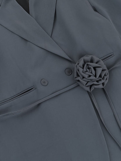 Sculpted Floral Commuter Blazer