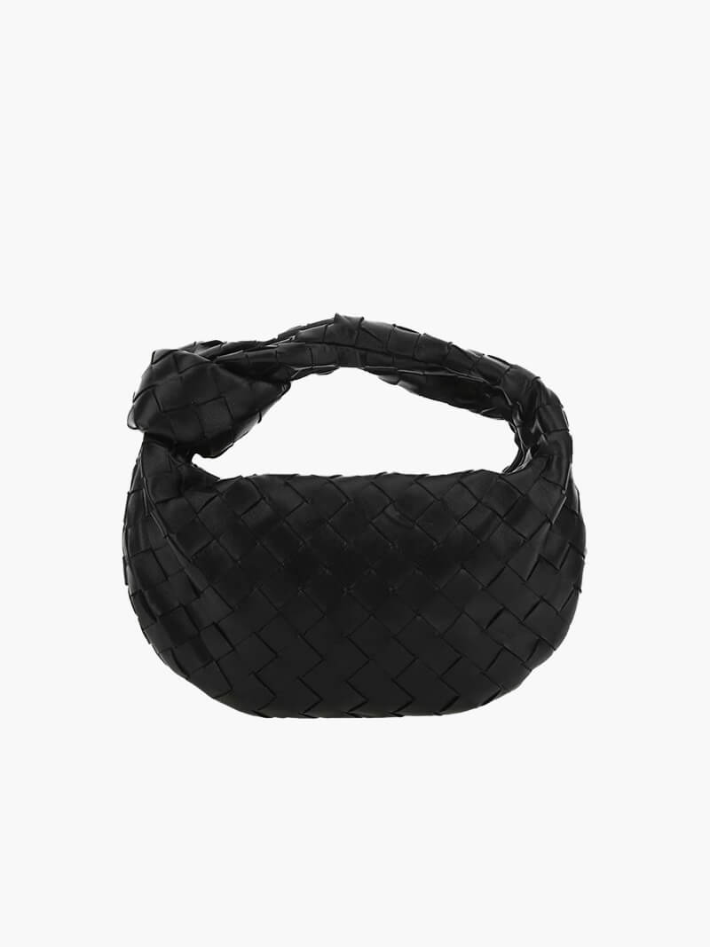 Braided Knot Faux Leather Mini Bag