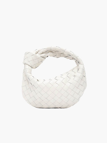 Braided Knot Faux Leather Mini Bag