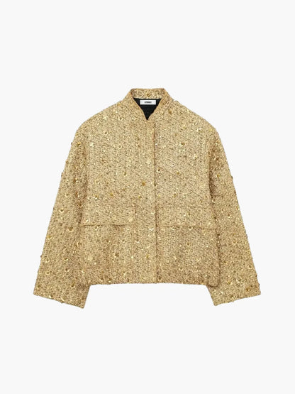 Glam Sequin Oversized Statement Jacket