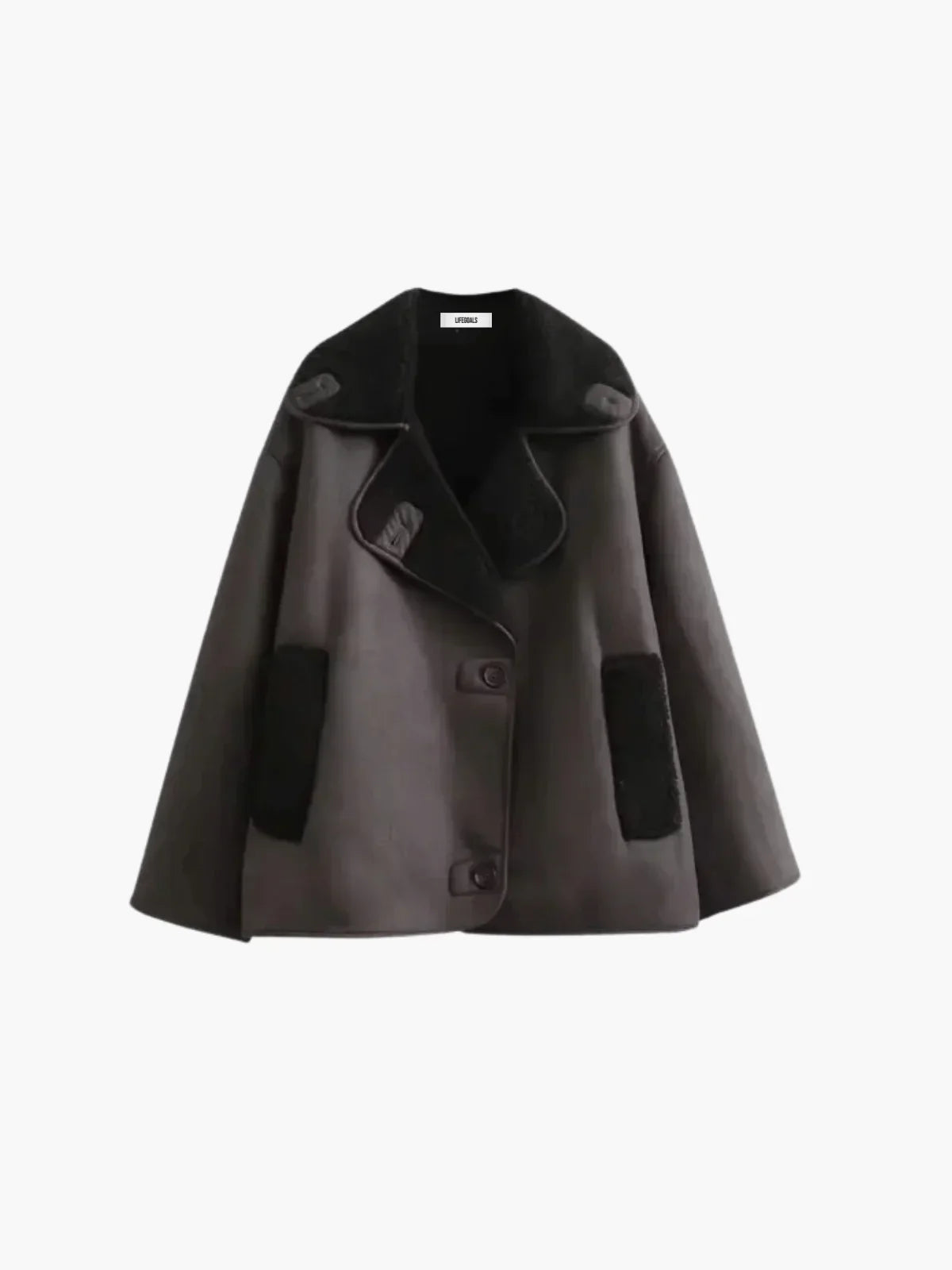 Metro Chic Faux Shearling Coat