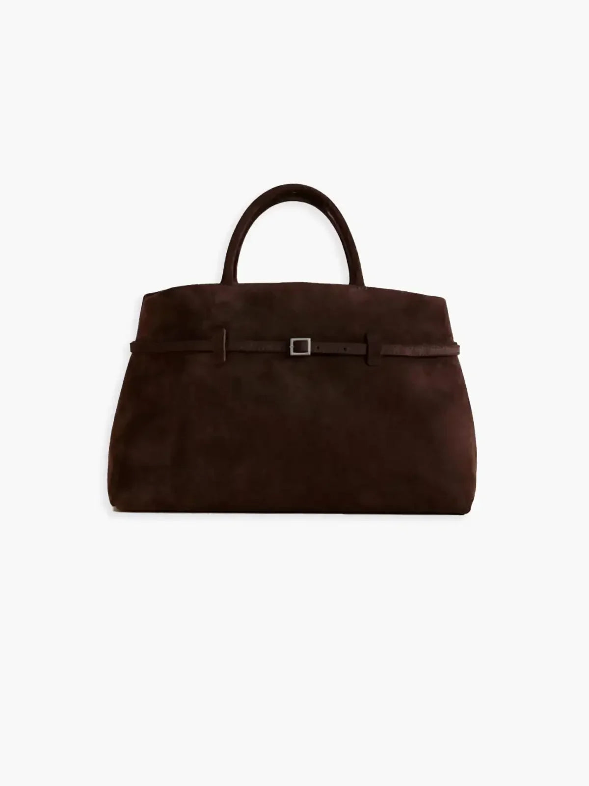 Vintage Faux Suede Top Handle Bag
