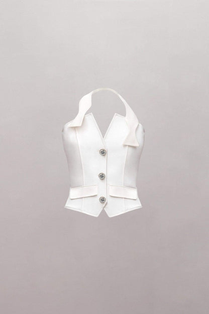 Louise Tuxedo Flower Trouser Maching Set