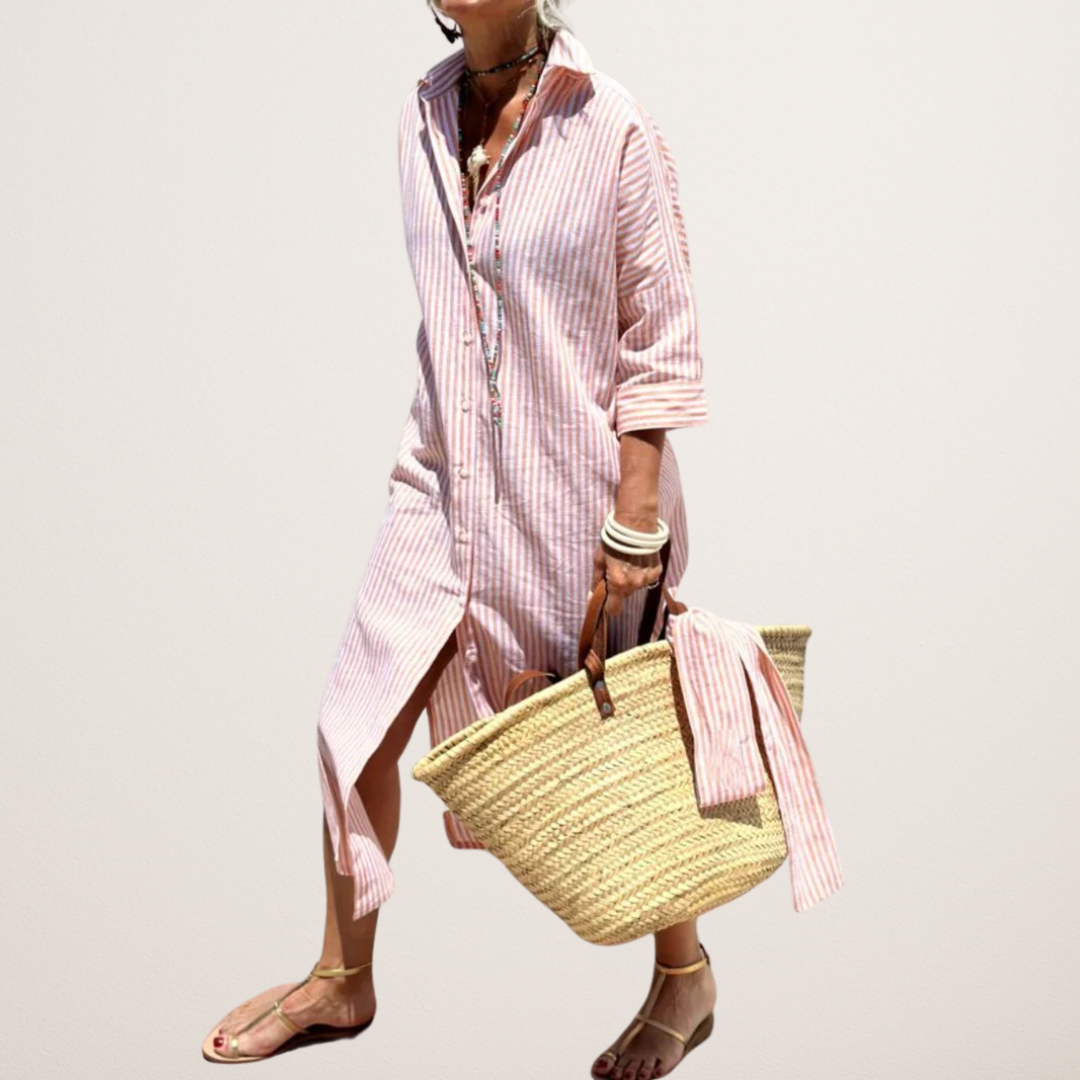 Lova | Classic Striped Shirt Dress