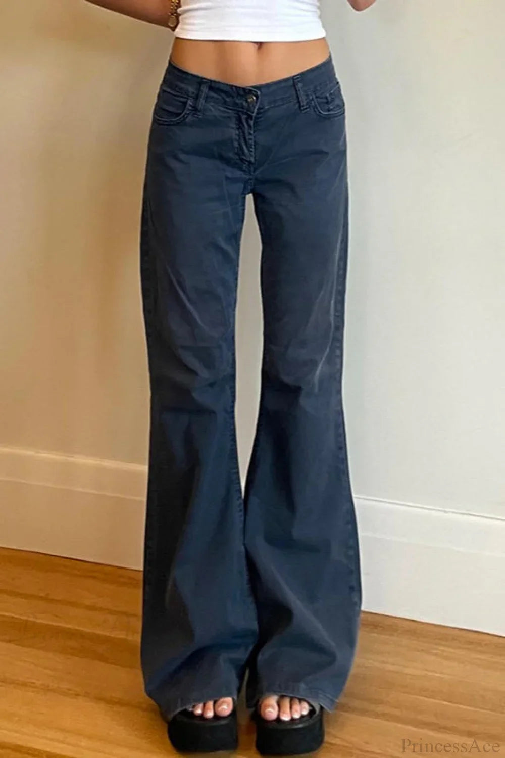 Low Rise Minimal Flare Jean