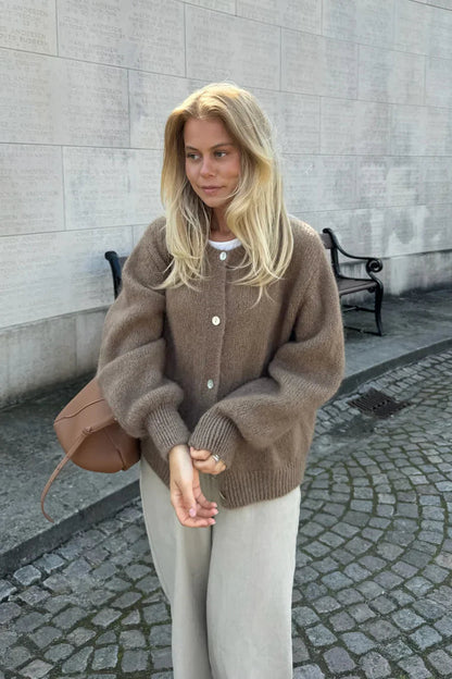 Knitted Vest - Brownie