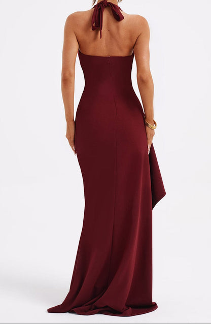 Yasmin Maxi Dress - Burgundy