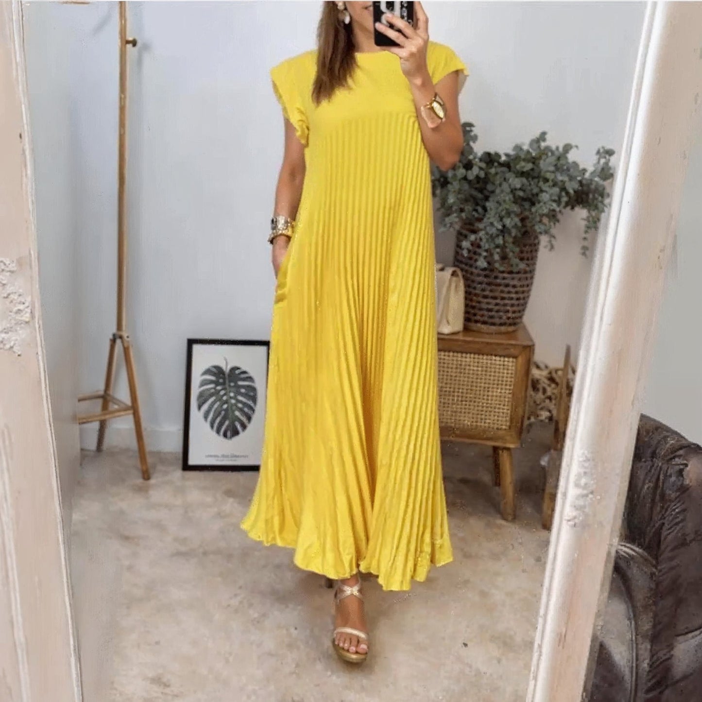 Sabrina | Pleated Dress