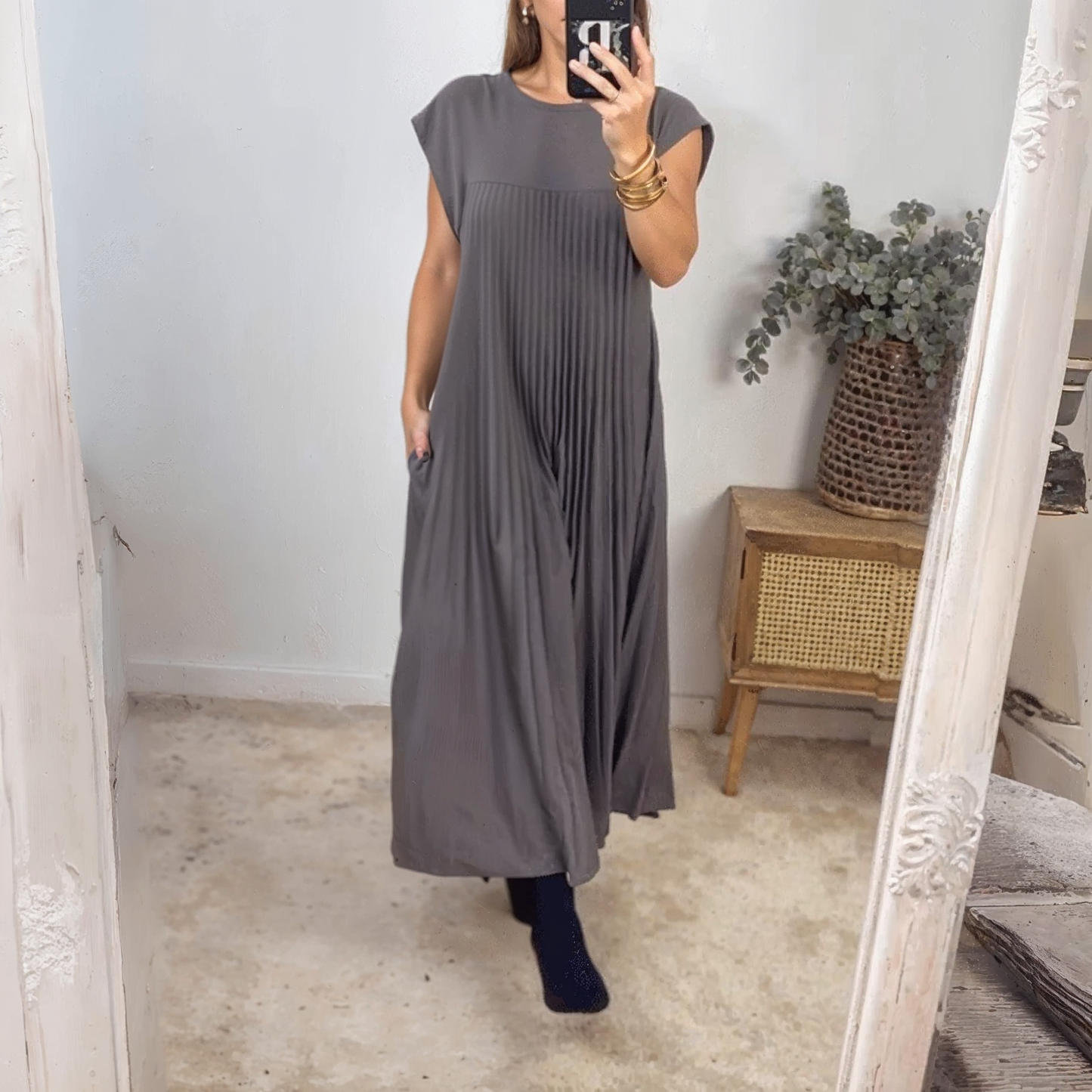 Sabrina | Pleated Dress