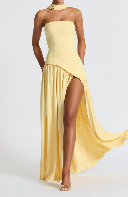 Adelina Maxi Dress - Lemon