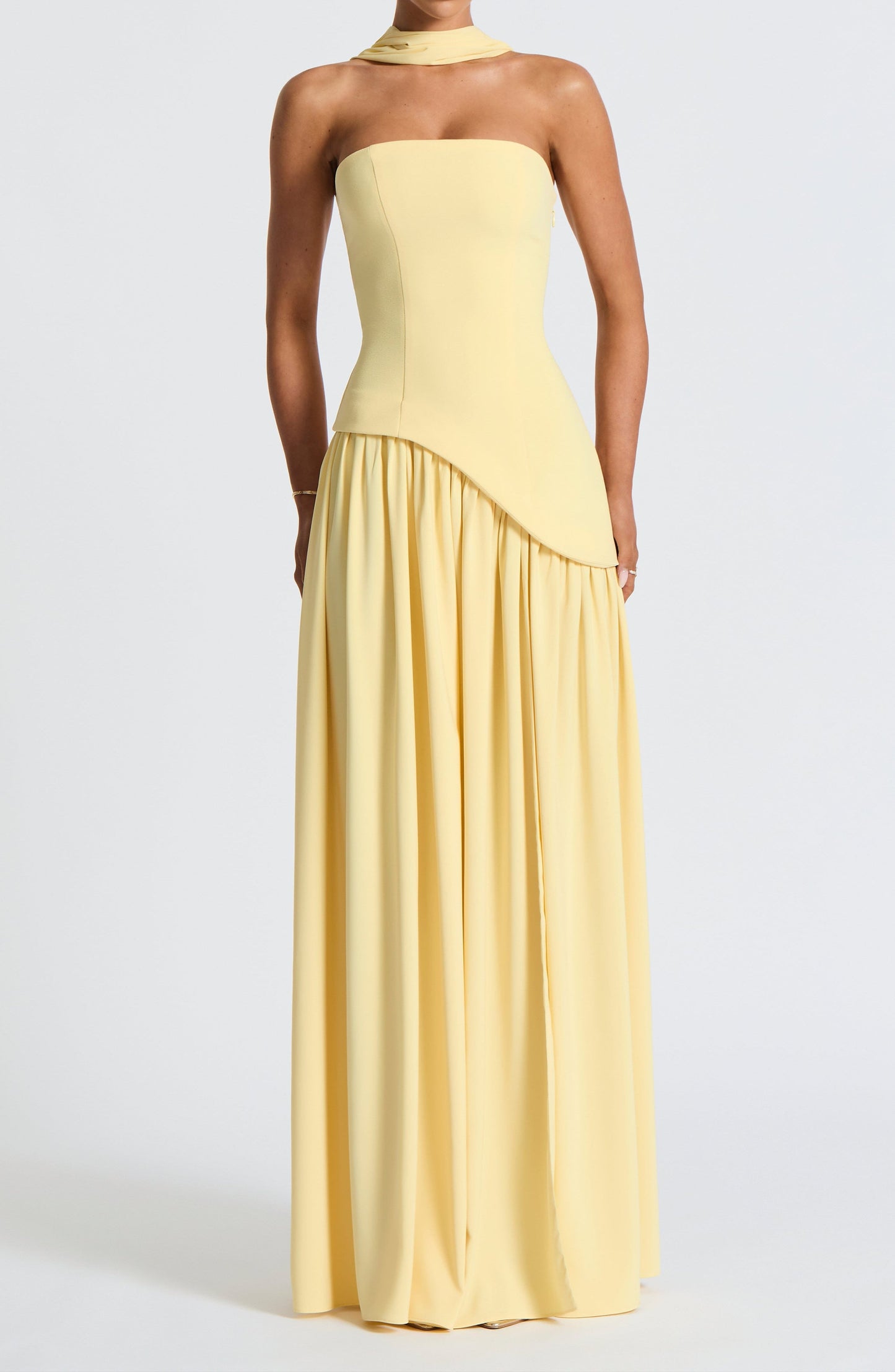 Adelina Maxi Dress - Lemon