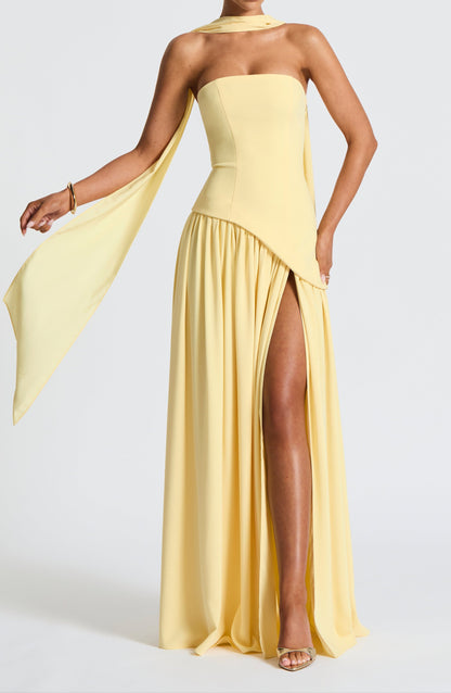 Adelina Maxi Dress - Lemon
