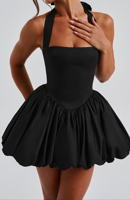 Fatima Mini Dress - Black
