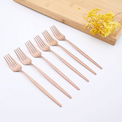 Modern Rose Flatware Set