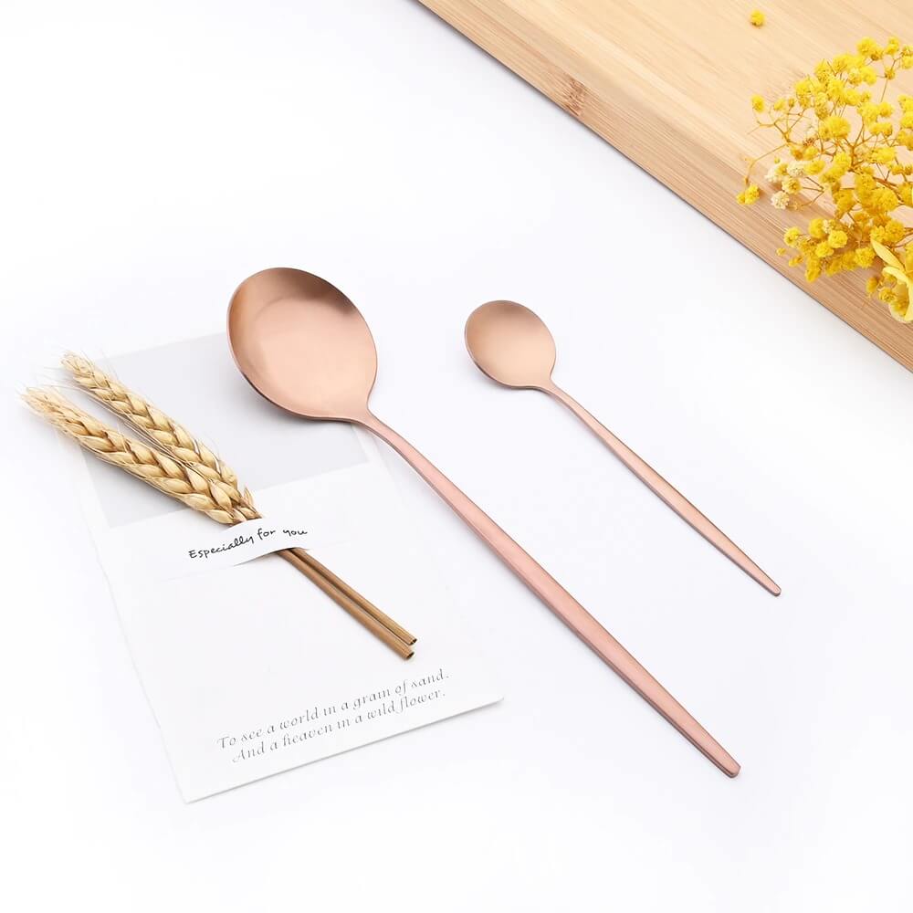 Modern Rose Flatware Set