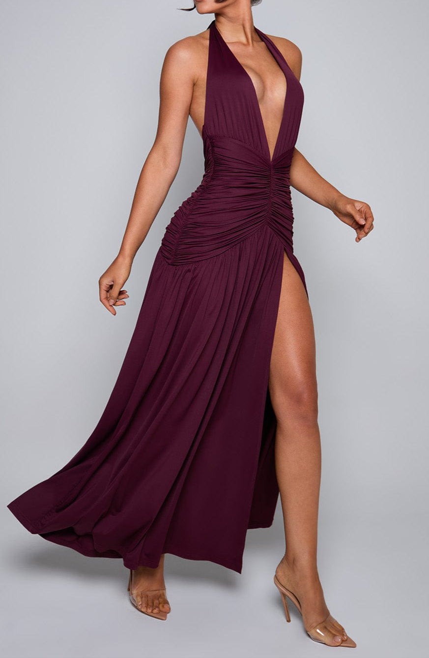 Concetta Maxi Dress - Cherry Lacquer