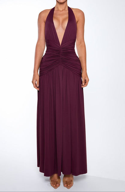 Concetta Maxi Dress - Cherry Lacquer