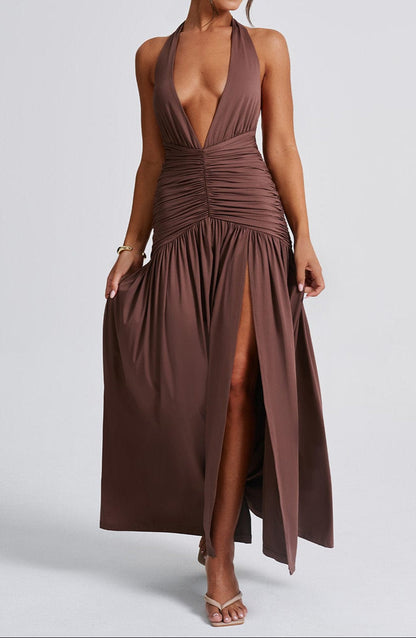 Fiammetta Maxi Dress - Chocolate
