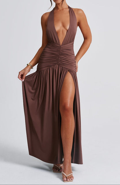 Fiammetta Maxi Dress - Chocolate