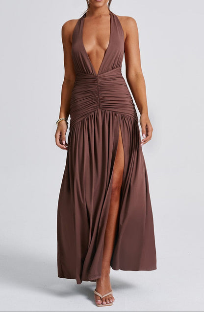 Fiammetta Maxi Dress - Chocolate