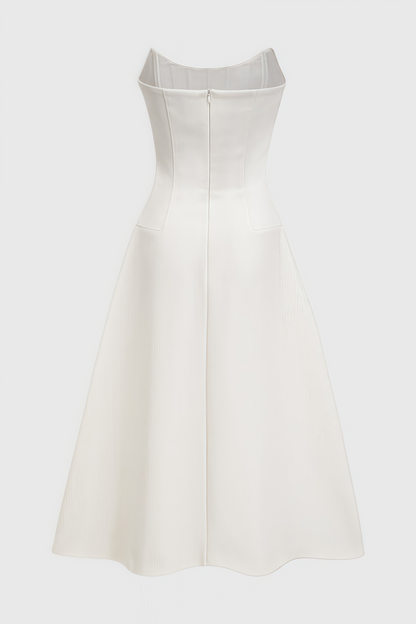 Zirana White Diamond Maxi Dress