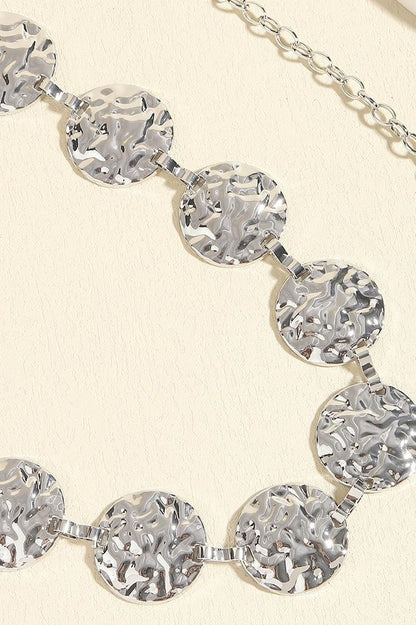 Metal Round Decor Waist Chain Belt