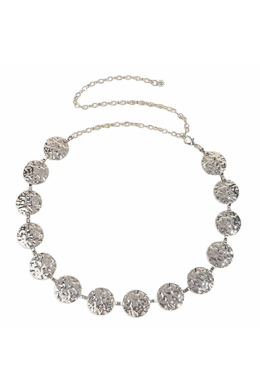 Metal Round Decor Waist Chain Belt