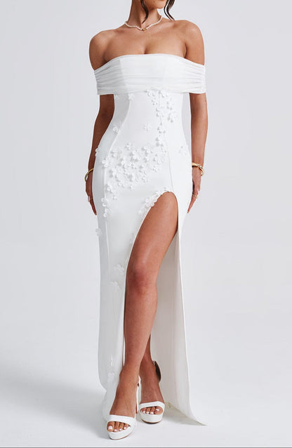 María Camila Maxi Dress-Ivory