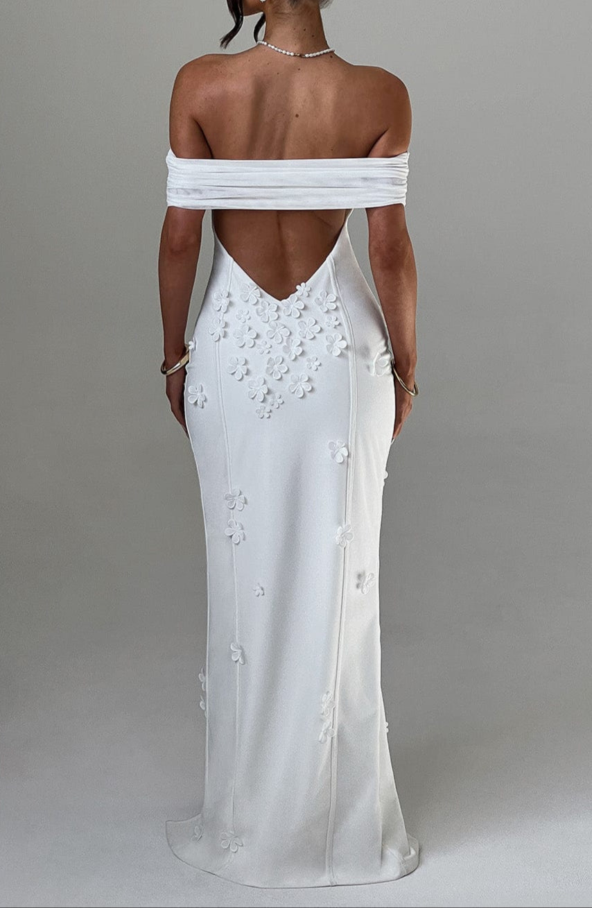 María Camila Maxi Dress-Ivory